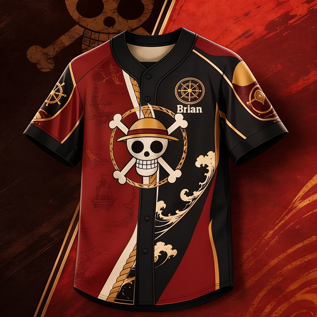 King of Pirates - Personalized One Piece Baseball Jersey