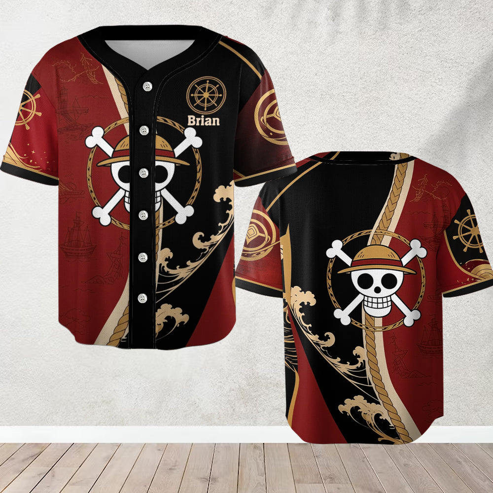 King of Pirates - Personalized One Piece Baseball Jersey