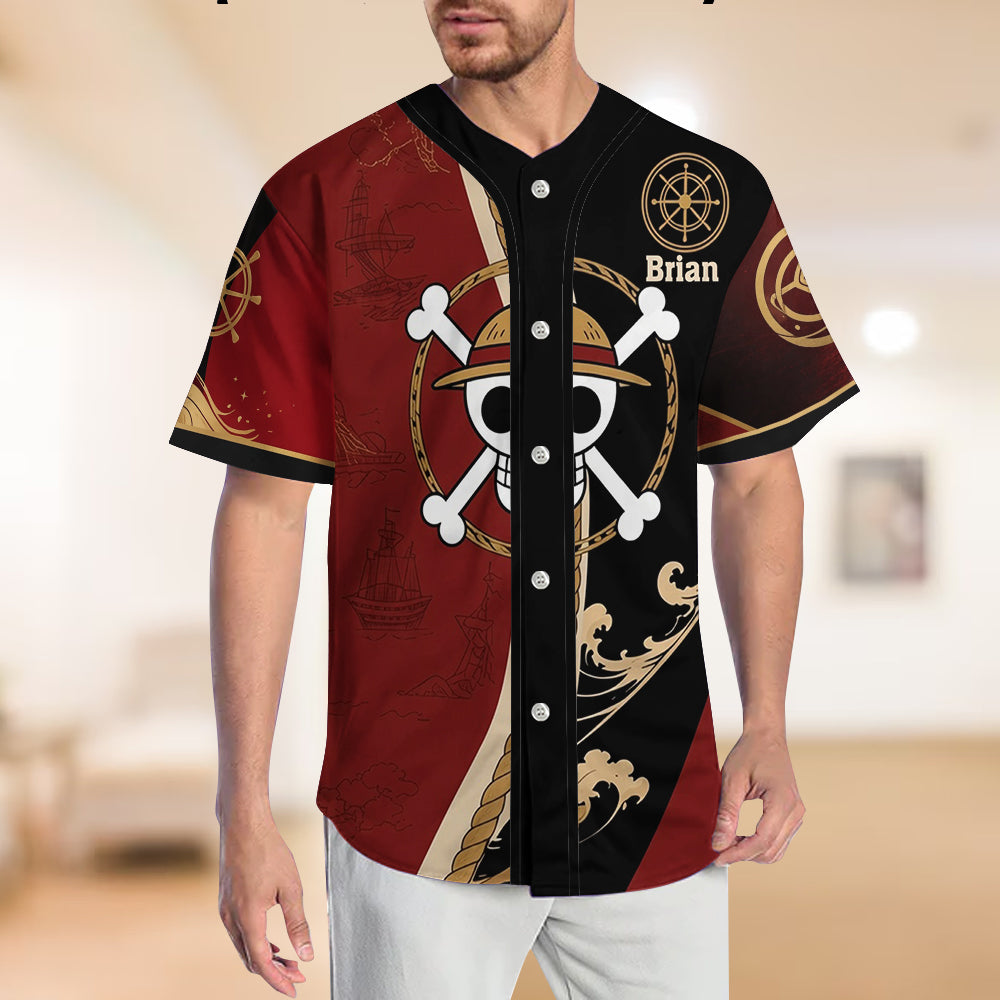 King of Pirates - Personalized One Piece Baseball Jersey