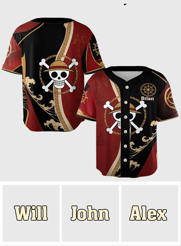 King of Pirates - Personalized One Piece Baseball Jersey