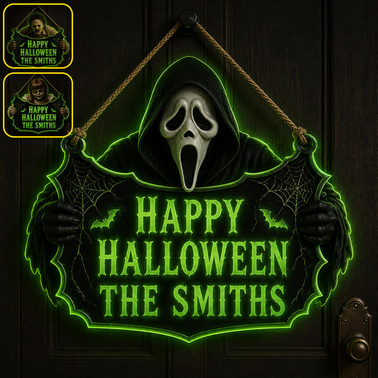 Scary Halloween - Personalized Horror Character Luminous Acrylic Sign