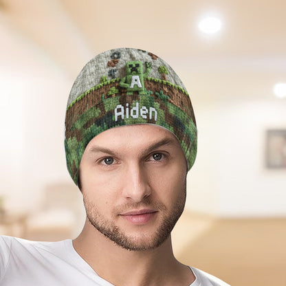 Pixel Winter - Personalized Kid Beanie Hat