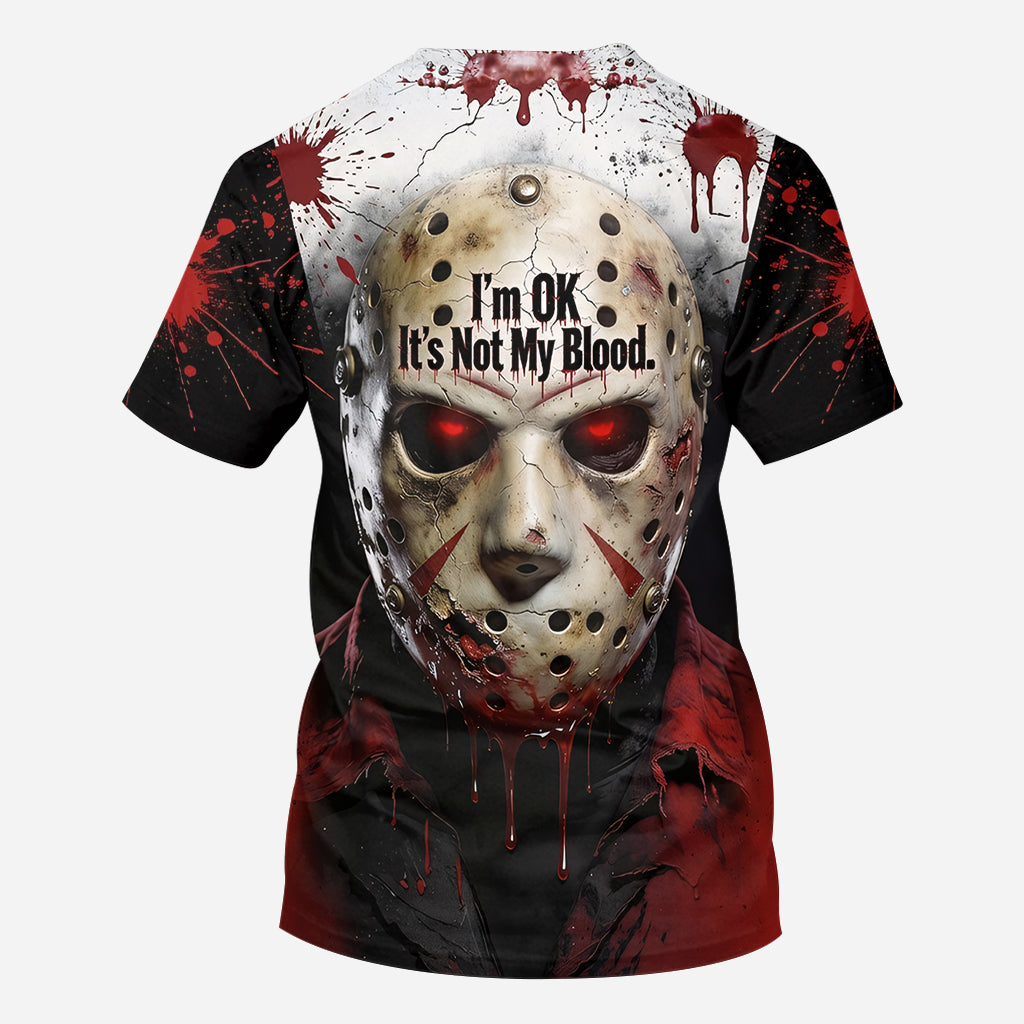 It's Not My Blood - Personalized Horror Character All Over Shirt