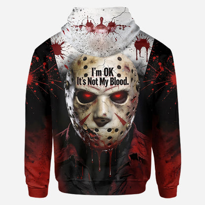It's Not My Blood - Personalized Horror Character All Over Shirt