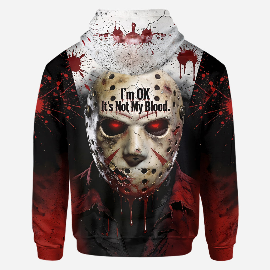 It's Not My Blood - Personalized Horror Character All Over Shirt