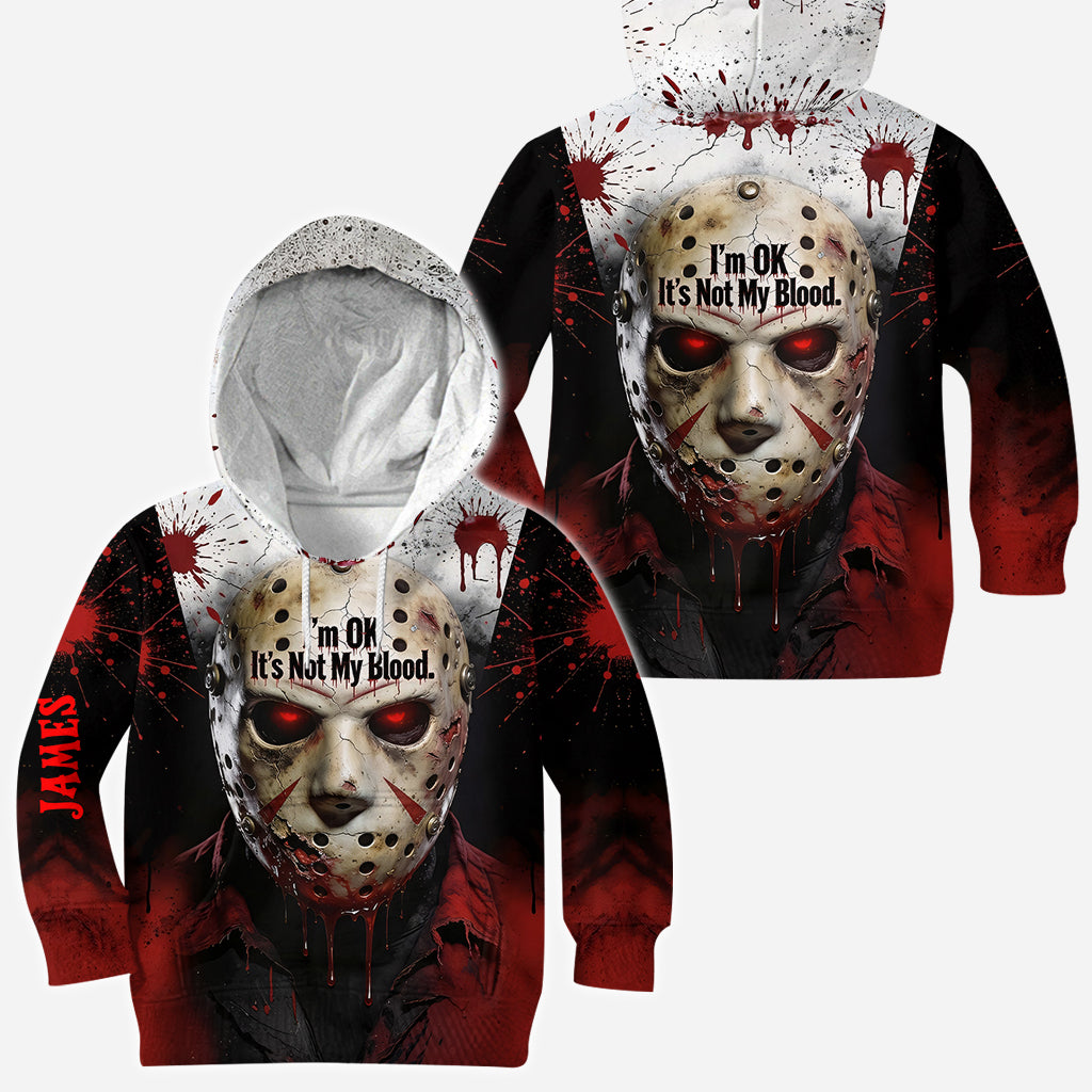 It's Not My Blood - Personalized Horror Character All Over Shirt