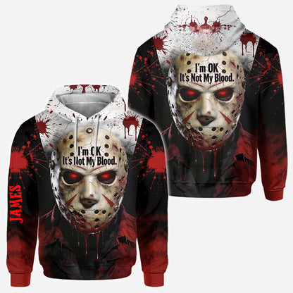 It's Not My Blood - Personalized Horror Character All Over Shirt