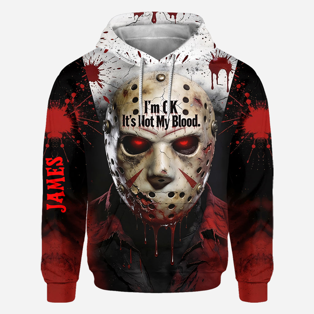 It's Not My Blood - Personalized Horror Character All Over Shirt