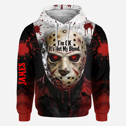 It's Not My Blood - Personalized Horror Character All Over Shirt