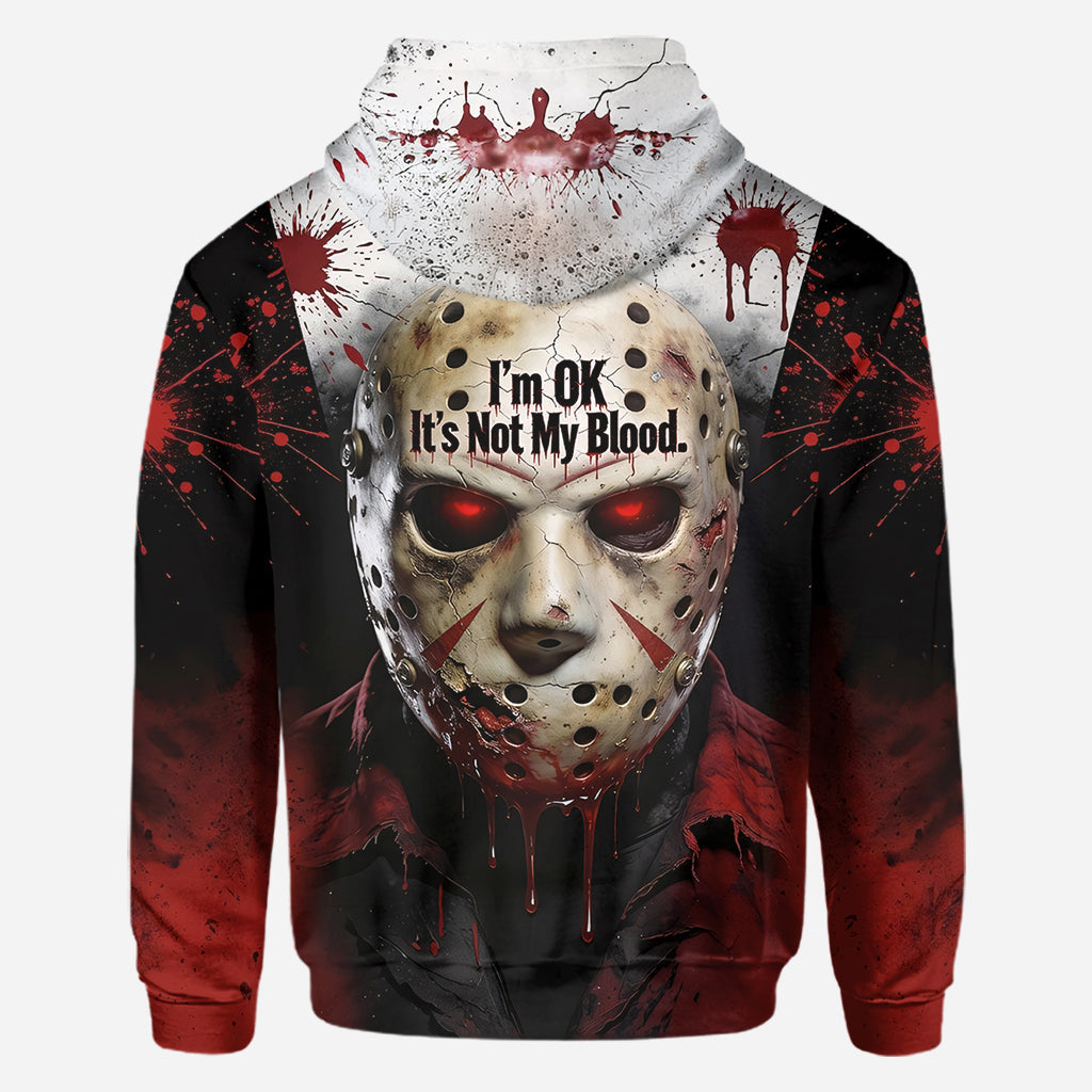 It's Not My Blood - Personalized Horror Character All Over Shirt