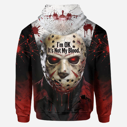 It's Not My Blood - Personalized Horror Character All Over Shirt
