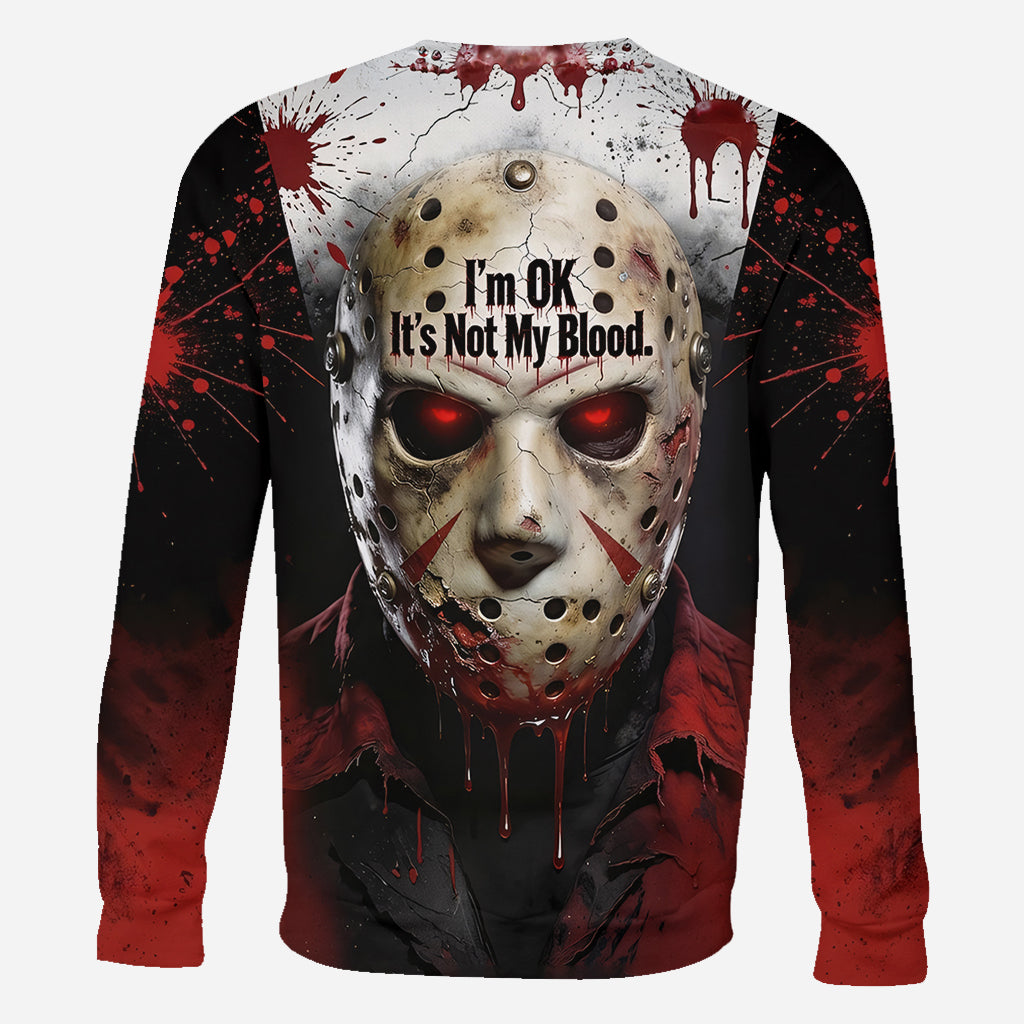 It's Not My Blood - Personalized Horror Character All Over Shirt
