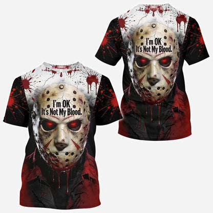 It's Not My Blood - Personalized Horror Character All Over Shirt