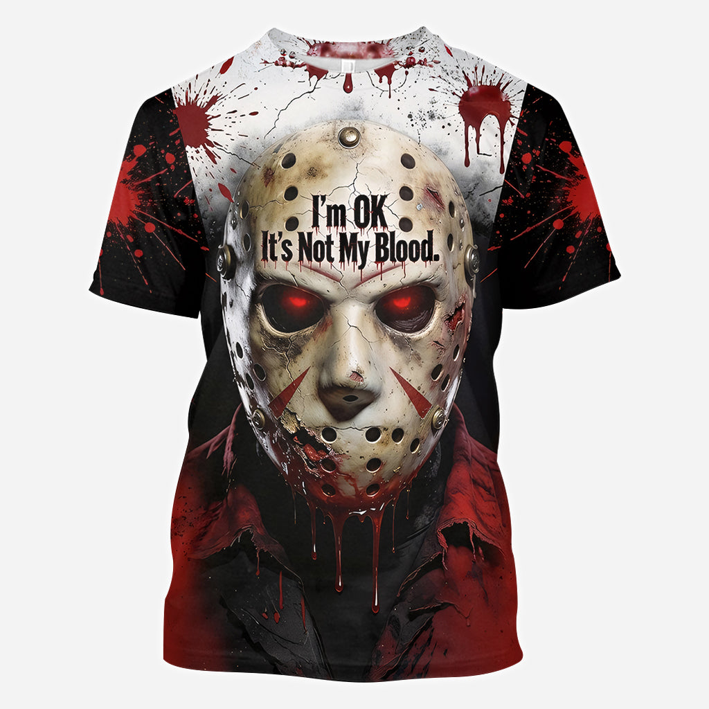 It's Not My Blood - Personalized Horror Character All Over Shirt