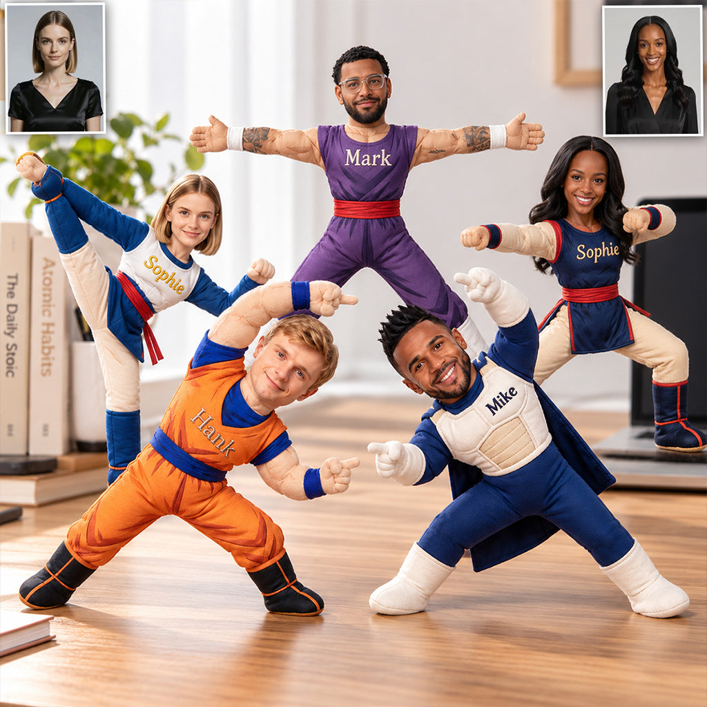 Funny Dragon Fighter Crew Doll - Personalized Seven Balls Posable Plush Doll