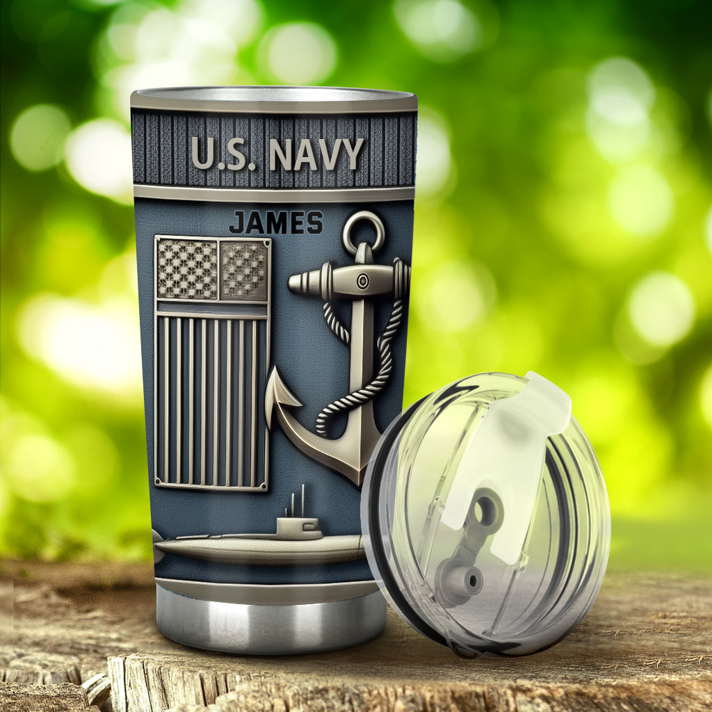 Always Courageous - Personalized Veteran Tumbler
