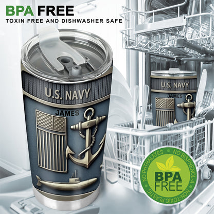 Always Courageous - Personalized Veteran Tumbler