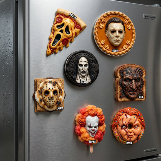 Funny Horror Food - Personalized Horror Character 3D Magnet