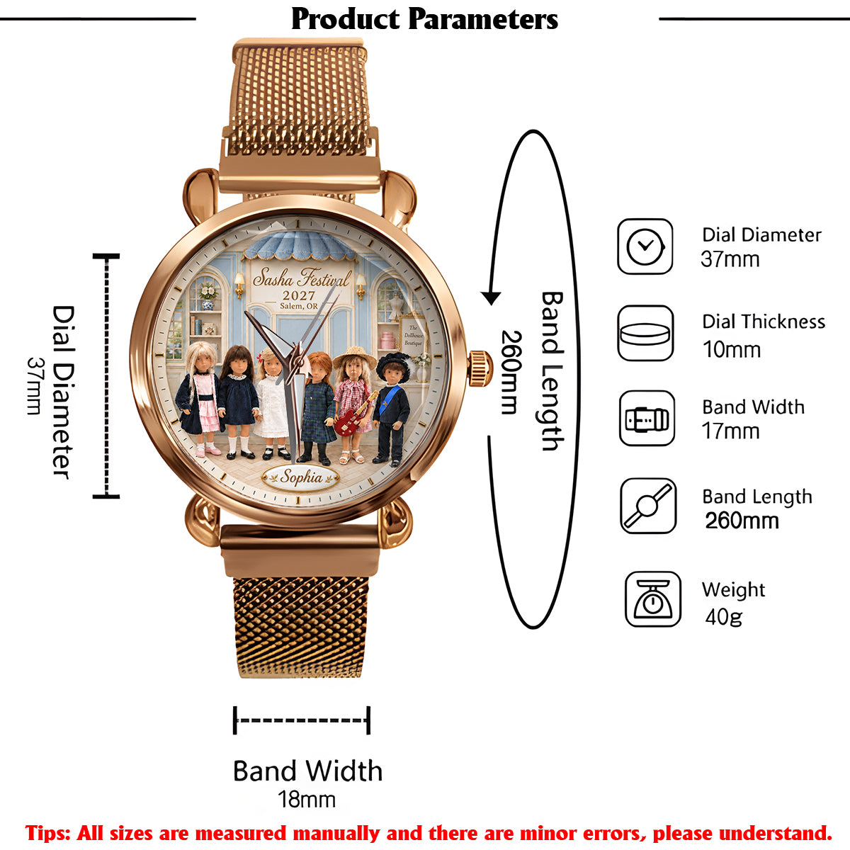 Festival 2027 - Personalized Women Hand Watch