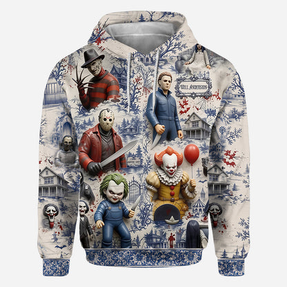Horror Fan - Personalized Horror Character All Over Shirt