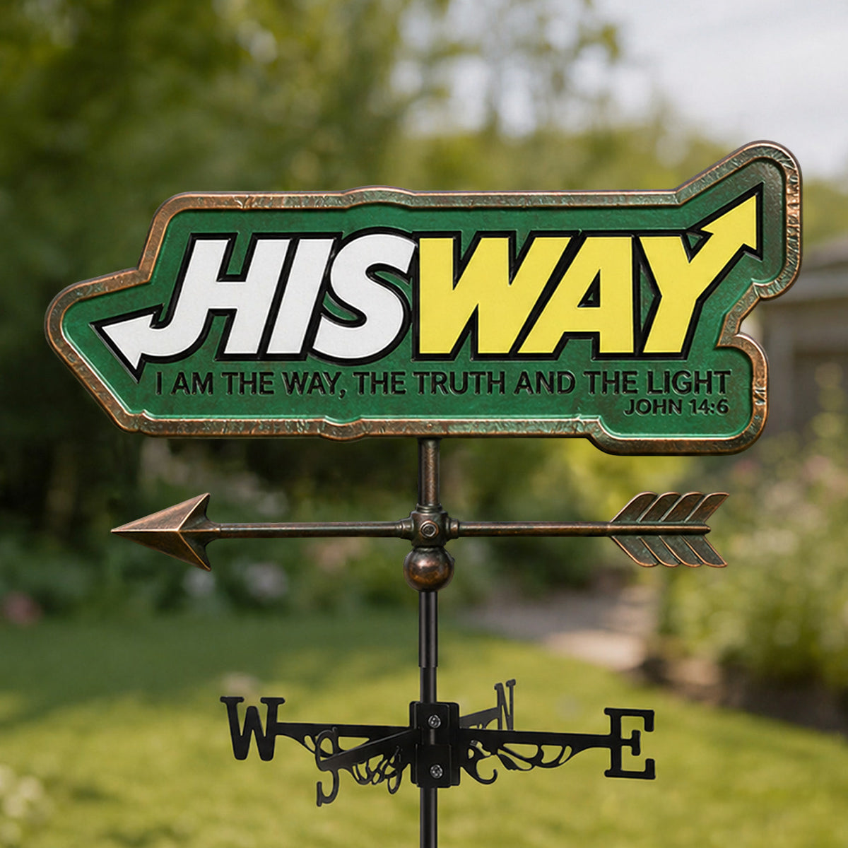 His Way - Christian Weather Vane