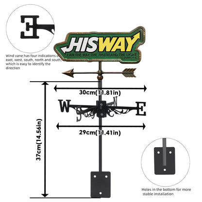 His Way - Christian Weather Vane