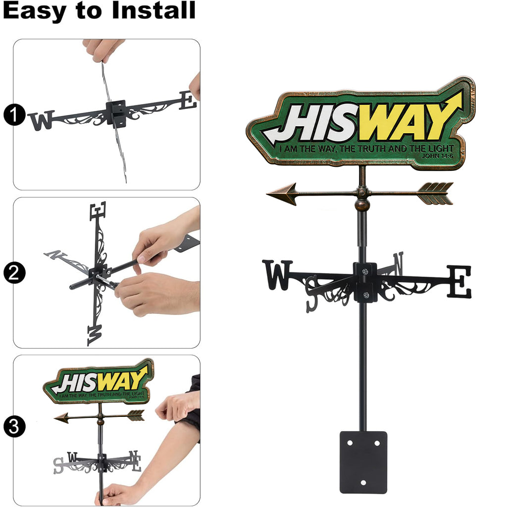 His Way - Christian Weather Vane