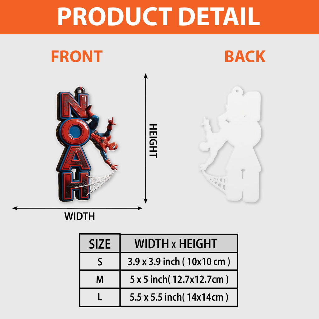 Amazing Spider Name Letter - Personalized Spider Premium 3D Ornament