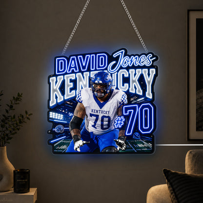 Game Day - Personalized Football Neon LED Light Sign