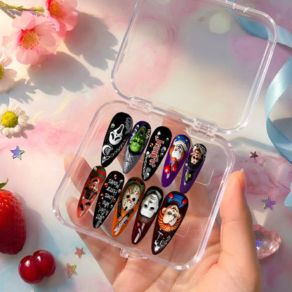 Just A Girl Who Loves Horror Movies - Personalized Horror Character Press On Nails