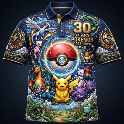 Monster Trainer 30th Anniversary - Personalized Monster Trainer Polo Shirt
