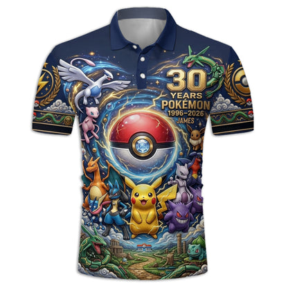 Monster Trainer 30th Anniversary - Personalized Monster Trainer Polo Shirt