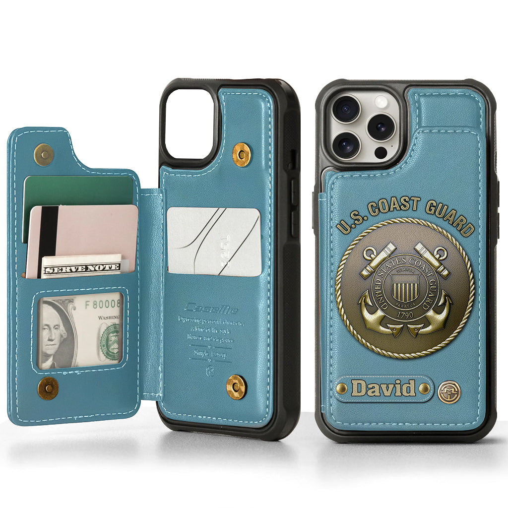 Honor Respect Devotion To Duty - Personalized Veteran Wallet Phone Case