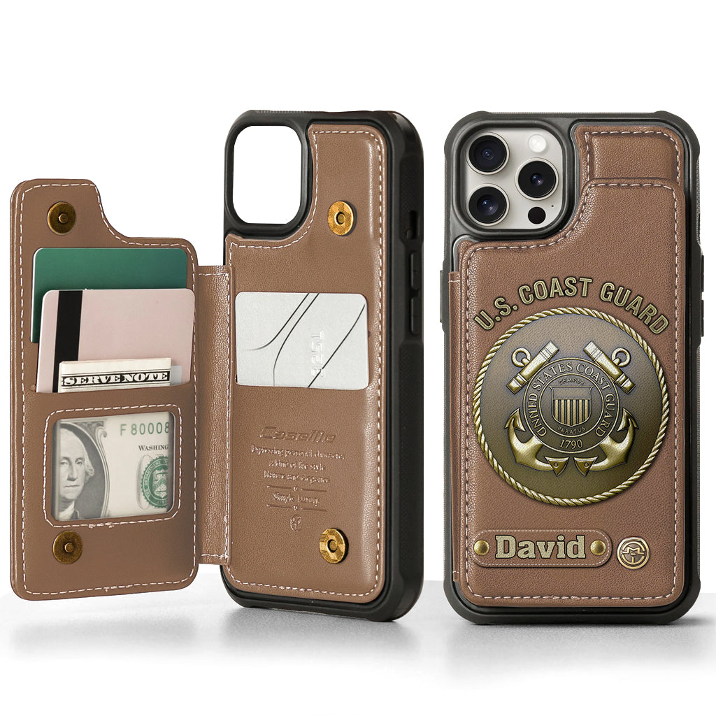 Honor Respect Devotion To Duty - Personalized Veteran Wallet Phone Case