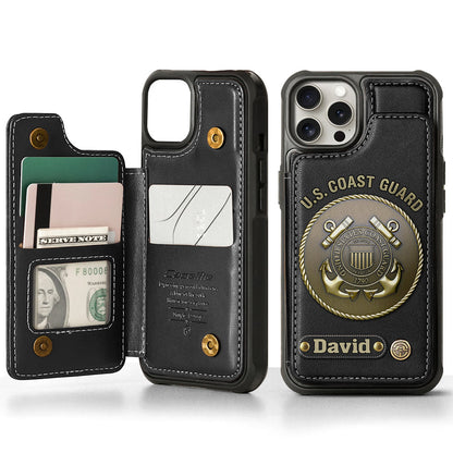 Honor Respect Devotion To Duty - Personalized Veteran Wallet Phone Case