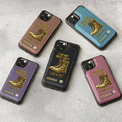 I Am A Vet - Personalized Veteran Wallet Phone Case