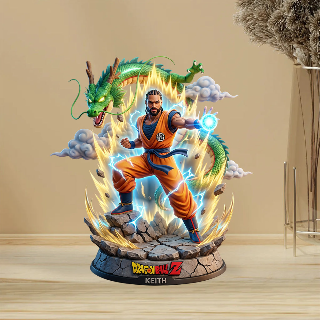 Custom Any Photo The Dragon Hero - Personalized Seven Balls Custom Shaped Acrylic Plaque