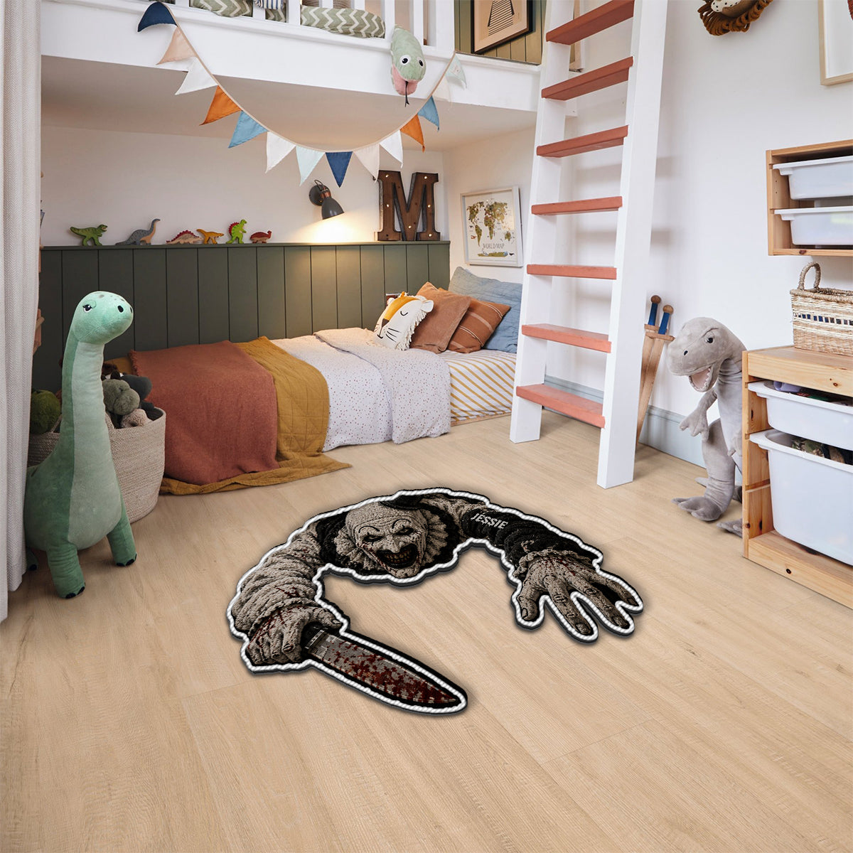 Horror Halloween - Personalized Horror Character Non-Slip Tufted Rug