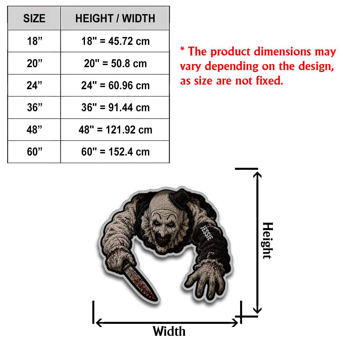 Horror Halloween - Personalized Horror Character Non-Slip Tufted Rug