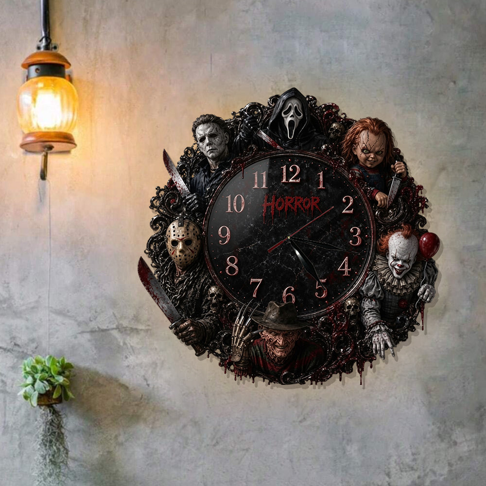 Horror Time - Personalized Horror Character LED Light Wall Clock
