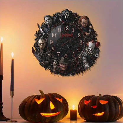 Horror Time - Personalized Horror Character LED Light Wall Clock