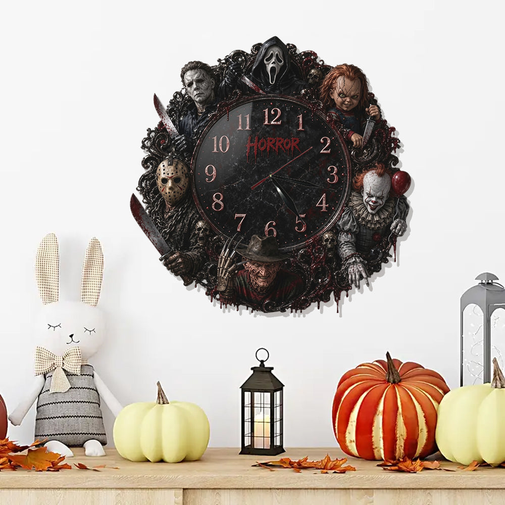 Horror Time - Personalized Horror Character LED Light Wall Clock