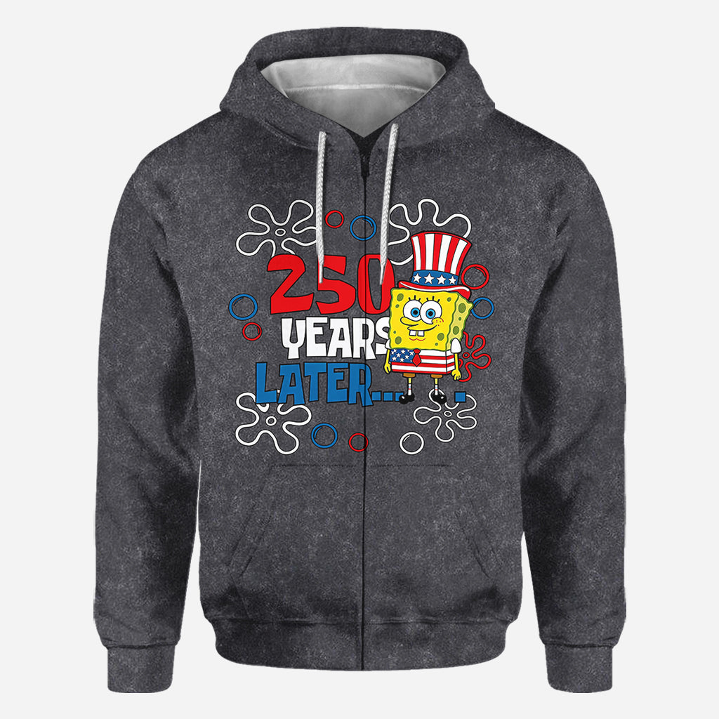 250 Years Later - Personalized Yellow sponge All Over Shirt