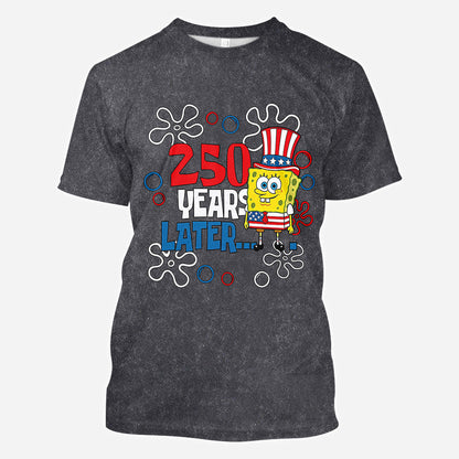 250 Years Later - Personalized Yellow sponge All Over Shirt