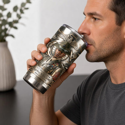 Custom Photo Military - Personalized Veteran Tumbler