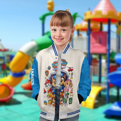 Puppy Rescue Crew - Personalized Cute Dog Varsity Jacket