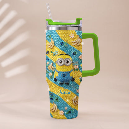 Tulaliloo Ti Amo - Personalized Despicable Me Rhinestone Tumbler With Plush Charm