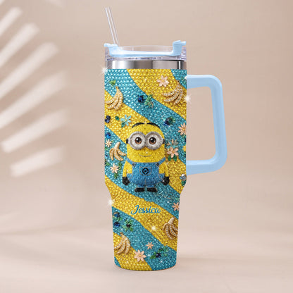 Tulaliloo Ti Amo - Personalized Despicable Me Rhinestone Tumbler With Plush Charm