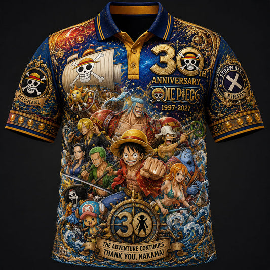 Nakama 30th Anniversary - Personalized One Piece Polo Shirt