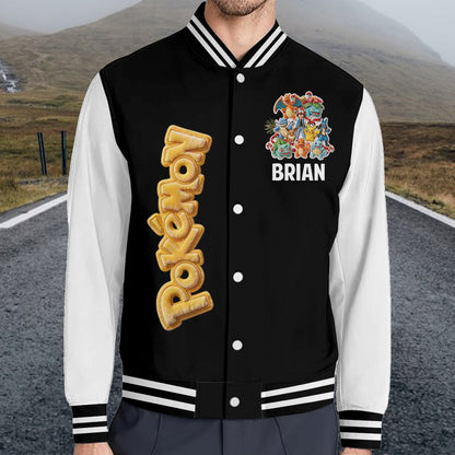 Catch You All - Personalized Monster Trainer Varsity Jacket